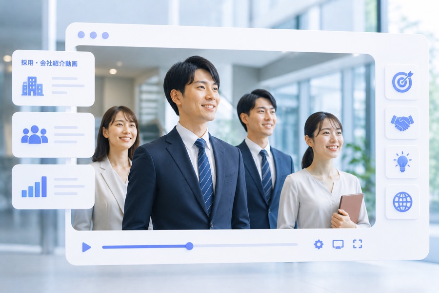 採用・会社紹介動画制作のイメージ